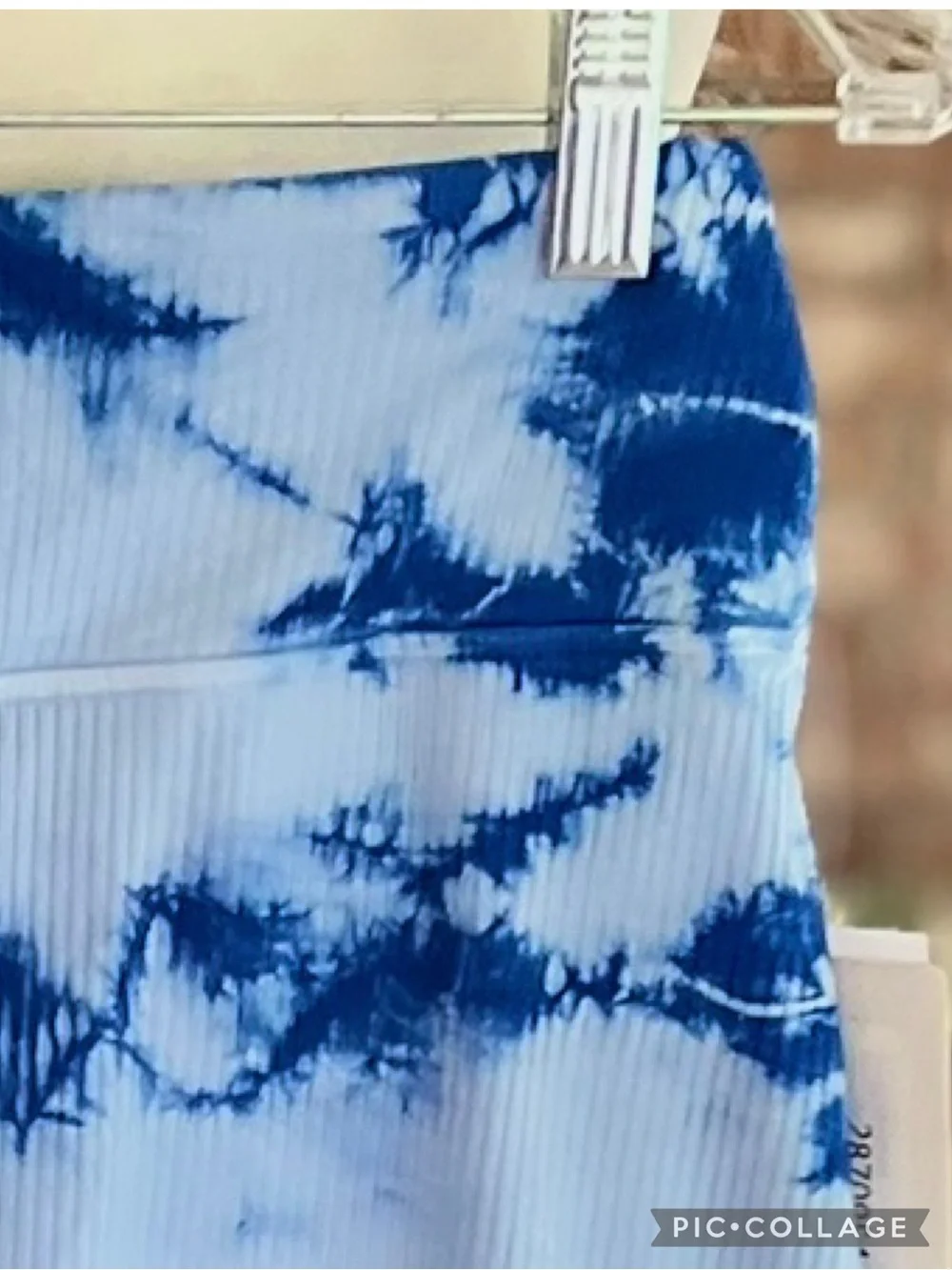 Year of Ours Blue Tie Dye Ribbed Knit Skort NWT M Activewear Pickleball